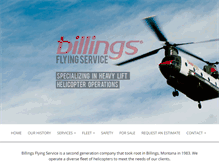 Tablet Screenshot of billingsflyingservice.com